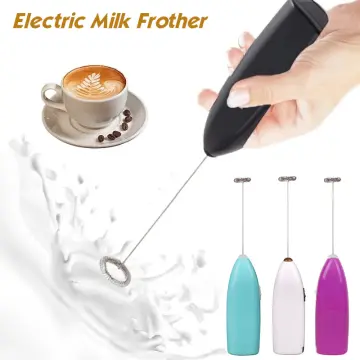 Electric Milk Frother Kitchen Drink Foamer Whisk Mixer Stirrer Coffee  Cappuccino Creamer Whisk Frothy Manual Blend Whisker Egg