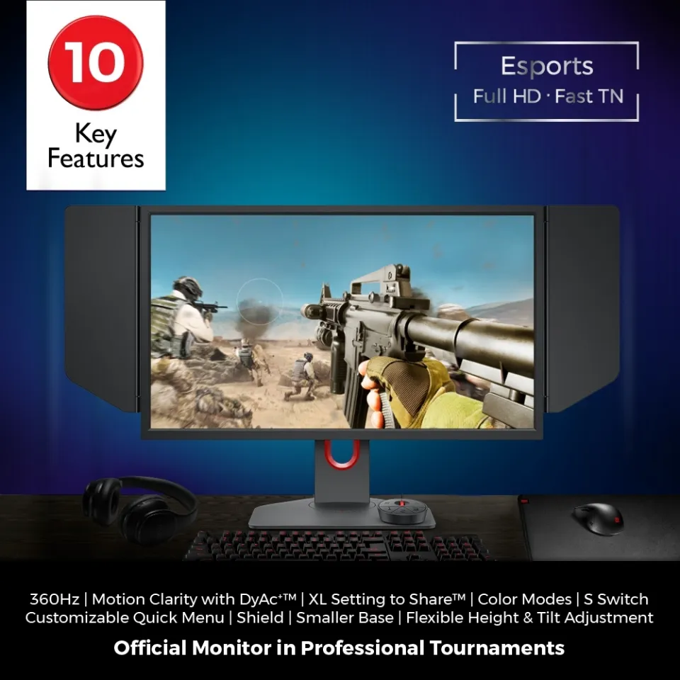 BenQ ZOWIE XL2566K 24.5 Gaming Monitor 360Hz 0.5ms DyAc+™ eSports