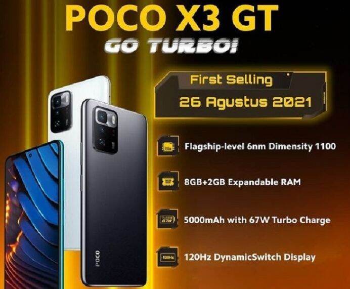 poco x3 gt ram 8gb 256gb