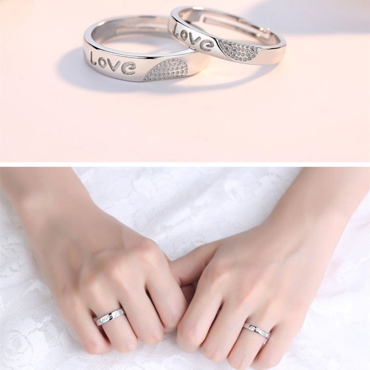 cod-cross-border-best-selling-ring-love-heart-shaped-pair-niche-indifferent-adjustable-one-piece-dropshipping