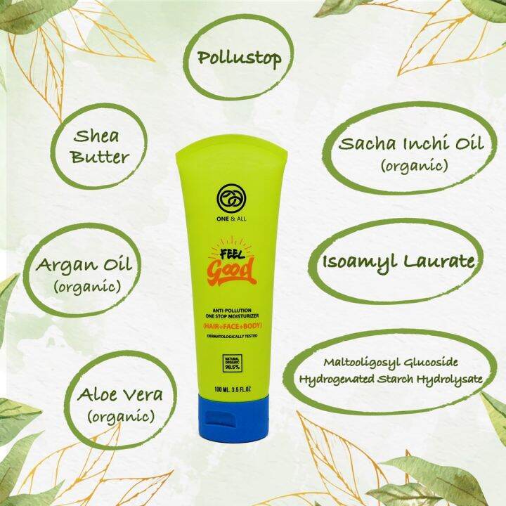 one-amp-all-ครีมบำรุงและปกป้องผม-ผิวหน้าและผิวกายจากมลภาวะ-feel-good-anti-pollution-one-stop-moisturizer-100ml