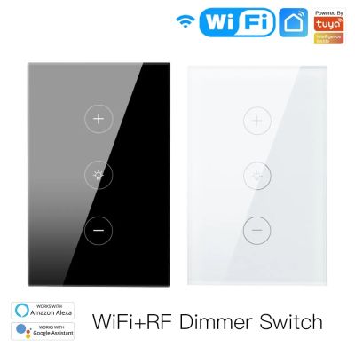 ✟ Tuya Smart Life LED Touch Sensor WIFI Dimmer Switch Wall light Switch APP Voice Control lamp Switch Work with Alexa Google Home