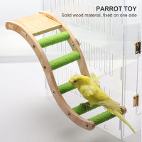 [LIULIU MEI]Pet Bird Toy Log Color Interactive Wooden Parrot Climbing Ladder Play Toys Cage Accessory สัตว์เลี้ยงนกของเล่นบันทึกสีไม้นกแก้วปีนบันไดเล่นของเล่นอุปกรณ์เสริมกรง