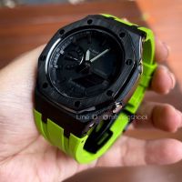 Gshock GA-2100-1a1 หน้าAP Rubber Stainless GEN3 ตัวแรเขียวดำฉายาLamborghini