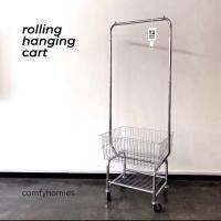 ✨พร้อมส่ง✨ที่แขวนเสื้อมินิมอล✨ROLLING HANGING CART /comfyhomies/