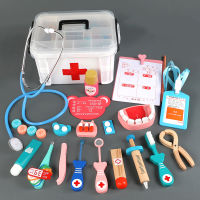 2020 New Kids Toys Wooden Toys Pretend Play Doctor Toys Stethoscope Injection Set Baby Early Educational Toys for Children Gifts