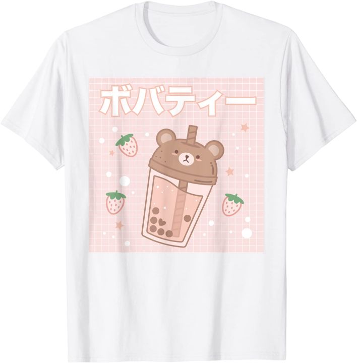 bubble-milk-tea-boba-cute-bear-kawaii-aesthetic-t-shirt