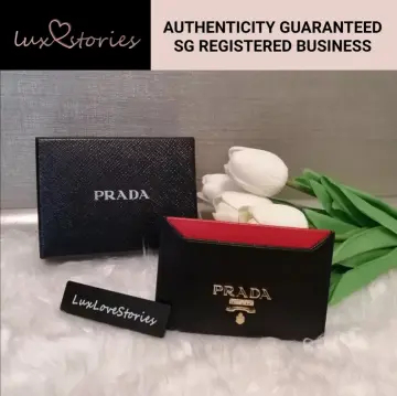 Shop PRADA 2022-23FW PRADA Saffiano Leather Card Holder by