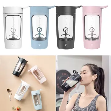BPA Free Tritan Portable Rechargeable 16oz Electric Protein Shaker Bottle  Mixing Cups Workout Water Bottle Shaker Cup