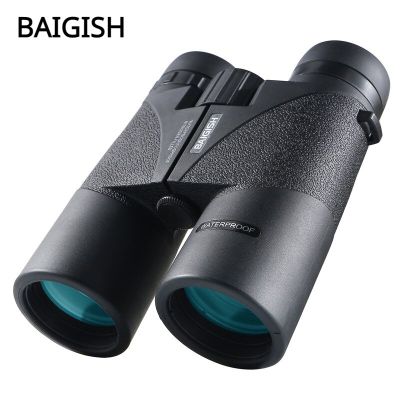 Baigish กล้องสองตา10X42มืออาชีพกล้องโทรทรรศน์การมองเห็นได้ในเวลากลางคืนกล้องส่องทางไกลกันน้ำ