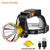 New headlamp led outdoor lighting p50 major headlamp USB rechargeable head-mounted outdoor night fishing lighting