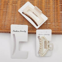 Retail Price Tag For DIY Hair Accessories Hair Barrette Packing Paper Card Small Grab Clip Display Card Jewelry Packaging For Hairpins Hair Claw Retail Price Tag