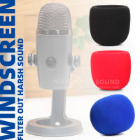 กระจก Anti Pop Filter Windproof Foam Screen สำหรับ Blue Nano USB ฝาครอบกระจกไมโครโฟนป้องกันฟองน้ำ Mic Shield