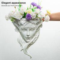 Nordic Athena Head Flower Pot Goddess Crafts Vase Pendant Living Room Succulent Plant Pots Room Wall Hanging Basket Decoration