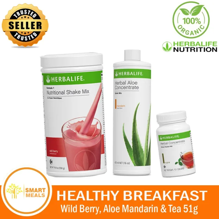 Herbalife STARTER PACK (Wild Berry Shake, Aloe Mandarin Tea 51g) Lazada PH