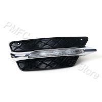 กระจังหน้ากันชนด้านขวาของ R-AUTO กระจังหน้าไฟ LED DRL ไฟตัดหมอก Mercedes สำหรับ Benz W204 C-Class 2012 2013ที่ถอดเซ็นเซอร์ออกซิเจน2014