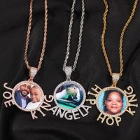 ♦  GUCY Custom Name Photo Pendant Necklaces Hip Hop Jewelry Paved CZ Men