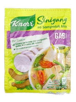 Sinigang ซีนีกัง ผงปรุงรสซีนีกัง ผสมเผือก ตราคนอร์ Knorr Sinigang sa Sampalok Mix (Gabi) ของแท้จากประเทศฟิลิปปินส์