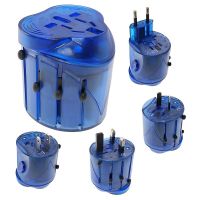 All-In-One Travel Adapter US UK EU AU Plug Converter For 150 Countries AC250V With Fuse Wires  Leads  Adapters