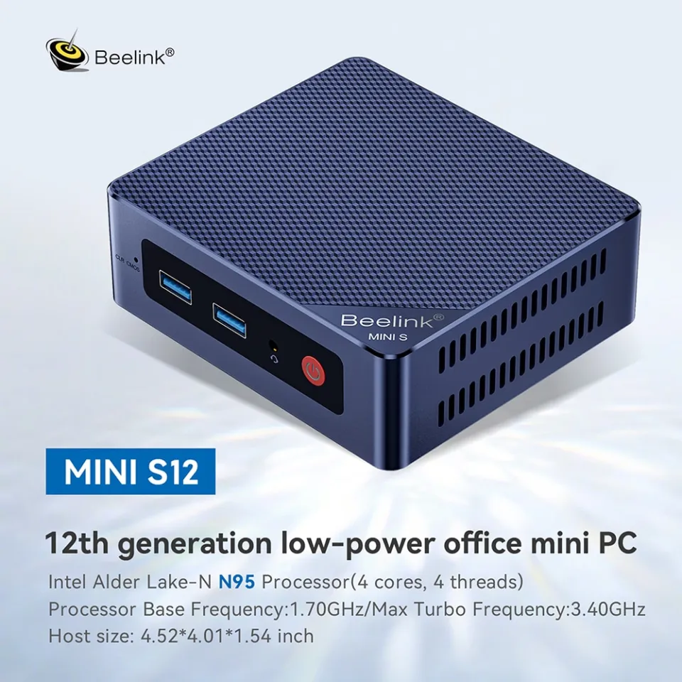 Intel N100 Mini PC 12th Alder Lake 8GB DDR5 256GB/1TB SSD 5G WiFi Windows  11 Pro Gamer Computer Dual LAN Soft Router PFsense