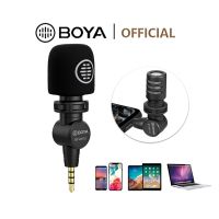 Boya By-M110 Smartphone Microphone ไมโครโฟนคอนเดนเซอร์ หัวหมุนได้ 180 องศา 3.5 มม. สําหรับสมาร์ทโฟน แล็ปท็อป แท็บเล็ต