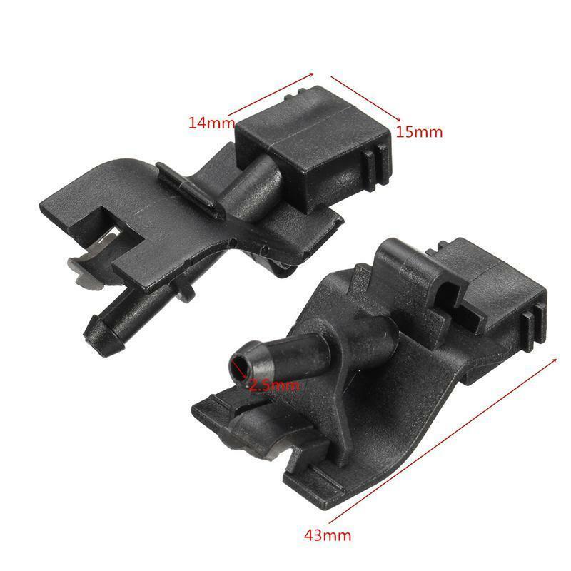 1 Pair Left&Right Windshield Washer Nozzle Jet Fit For Toyota Corolla Altis Camry 2006, 2007, 2008, 2009, 2010, 2011, 2012, 2013-2015