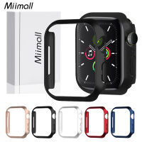 Miimall เข้ากันได้กับ Apple Watch ซีรีส์7เคส41มม./45มม. เคสบัมพ์เปอร์กรอบ PC แข็งบางเฉียบสำหรับ Apple Watch 7 41มม./45มม.