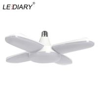 【▼Hot Sales▼】 mian885 Lediary B22 E27 110V-220V 60W หลอดไฟสว่างพิเศษ Led พัดลมพับเก็บได้มุมใบมีดโคมไฟปรับได้บ้านไฟประหยัดพลังงาน Ce Rohs