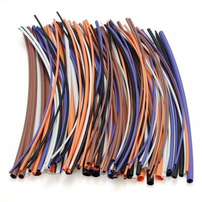 100PC Assorted Ratio 2:1 Heat Shrink Tubing Set 6 Size Electronic Wrap Wire Cable Shrinkable Tube Sleeving Accessories Cable Management