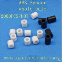 ❀﹍ﺴ 2000pcs wholesale M3 M4 white or black ABS Rround spacer standoff White Nylon Non-Threaded Spacer Round Hollow Standoff Washer