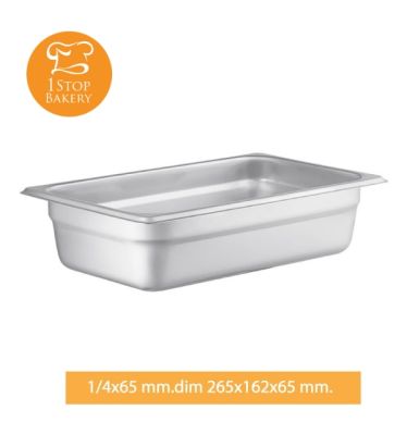 Stainless Steel Service Pan GN 1/4/ ถาด GN ถาดสำหรับใช้ในครัว ถาดใส่วัตถุดิบ ถาดสแตนเลส