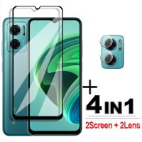 {digital pendant} 4in 1กระจกนิรภัยสำหรับ Xiaomi Redmi 10 5G ฟิล์มกันรอยป้องกันเต็มพื้นที่ของหน้าจอ10C 9 9C 9A ฟิล์มเลนส์9TScreen Protectors