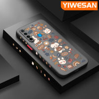 YIWESAN เคสสำหรับ Xiaomi Redmi โน๊ต8 Note8 Pro Note 8T เคสโทรศัพท์แบบแข็งกันกระแทกลายการ์ตูนน่ารักลูกสุนัขขอบสี่เหลี่ยมเคสซิลิโคนนิ่มคลุมทั้งหมดเคสป้องกันเลนส์กล้อง