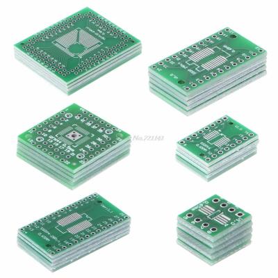 30 Pcs PCB Board Kit SMD To DIP Adapter Converter FQFP32-100 QFN48 SOP8 16 24 28 Integrated Circuits Dropship