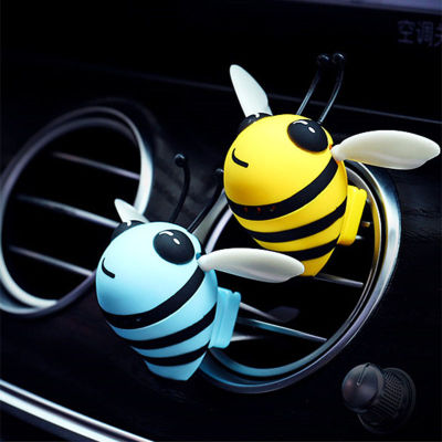 5PC น่ารัก Bee Air Freshener น้ำหอมอัตโนมัติ Diffuser รถระบายอากาศ Outlet คลิปตกแต่งภายในรสน้ำหอมรถยนต์ระงับกลิ่นกาย-dliqnzmdjasfg
