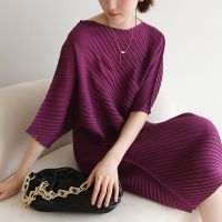 2023 Hot  new temperament large size slim design niche skirt chiffon high-end irregular dress women summer