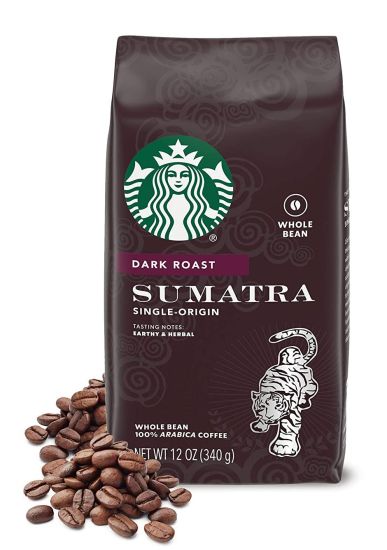 Cà phê starbucks rang xay sẵn nguyên chất - sumatra dark roast - ảnh sản phẩm 1