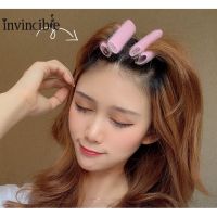 Korean DIY Bangs Hair Root Fluffy Hair Clips/ Self-adhesive Lazy Hair Rollers/ Portable Curling Tube Clips/ Women Hair Styling Tool