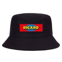 Summer Réversible Ricard Logo Bob Unisex Travel Sports Bucket Hat Teen Outdoor Sun Protection Fisherman Hat Girl Boy Panama Hat