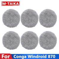 6Pieces For CONGA WINDROID 870 Robotic Window cleaner wipes cleaning robot mop rag Vacuum Parts Accessories