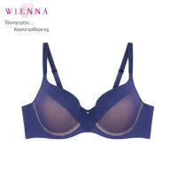 WIENNA  Best Sellers เสื้อชั้นใน Beauty 5 Cup DB22412 (A,C32-34,B32-36) สีดำ สีเนื้อ สีม่วงน้ำเงิน ( ROSE LILY )