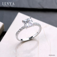 Lenya Jewelry  แหวนเงินแท้ 925 ประดับด้วย Diamondlike เสริมบุคลิกเพิ่มความมั่นใจ