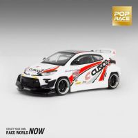 รถโมเดล Popprace 1:64รุ่นรถ Pandem GR YARIS CUSCO รถหล่อขึ้นรูปโลหะ