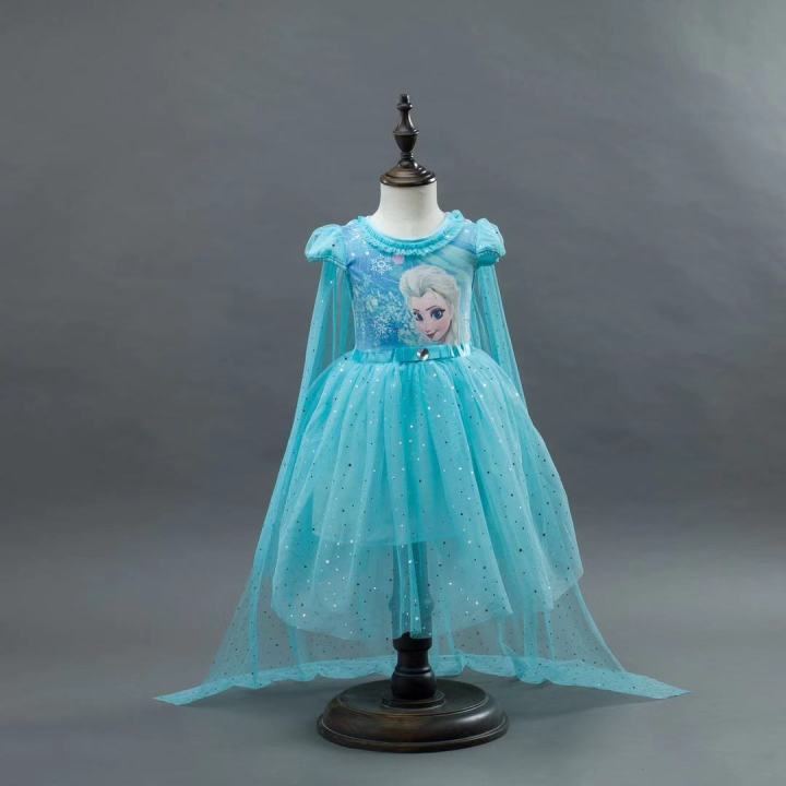 Váy công chúa Elsa kèm tà dài VE08 | Lazada.vn