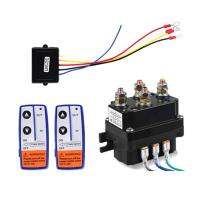 12V 250A Winch Remote Contactor Winch Control Solenoid Relay Twin Remote Kit Car Motorcycle Off Roaders Accessories