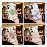 Cute Anti-dust Phone Case For VIVO Y78 5G China Dirt-resistant Kickstand drift sand cartoon Shockproof Cartoon Cover