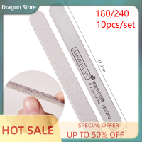 Dragon 10pcs เล็บไฟล์ไม้เล็บศิลปะกระดาษทรายบัฟเฟอร์เล็บเล็บเล็บเครื่องมือ