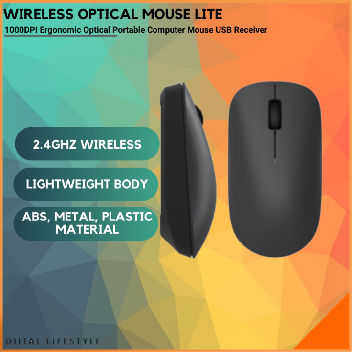 Xiaomi Wireless Mouse Lite 2 Wireless 2.4GHz Transmission Portable Mouse  Lightweight Quick Positioning Mice For Laptop