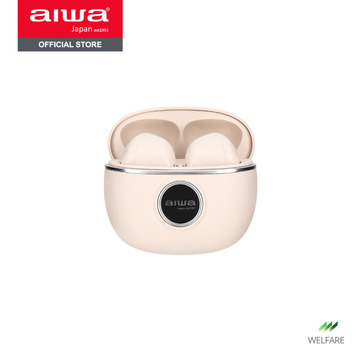 ผ่อน-0-aiwa-at-x80v-tws-bluetooth-earphones-หูฟังไร้สายแบบอินเอียร์-น้ำหนักเบา-กันน้ำระดับ-ipx5