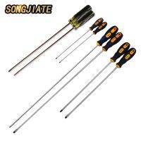 SONGJIATE Extra Long Slotted and Phillips Screwdriver with Plum Blossom 500mm